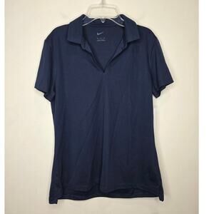 NWT Nike Golf navy blue short sleeve polo shirt - medium - pickleball tennis